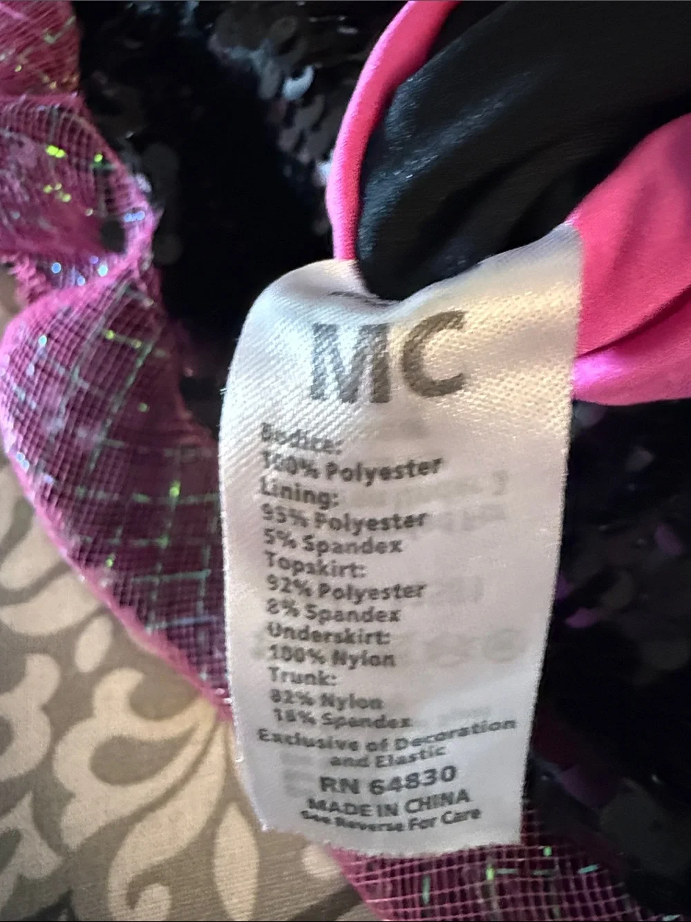 Weissman Dance Costume LOT OF 2 Sequin Recital Pageant Size MC (Medium child)